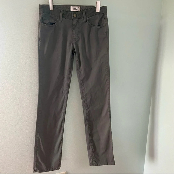 Paige Normandie Mens Slim Straight Leg Denim Jeans 28X30 Gray 28 - Picture 2 of 13